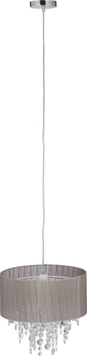 Image du produit Relaxdays Lampe suspension en cristal, organza (E27)