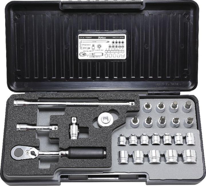 Image du produit Koken Jeu de clés à douilles 1/4" - 26 pièces (1/4")