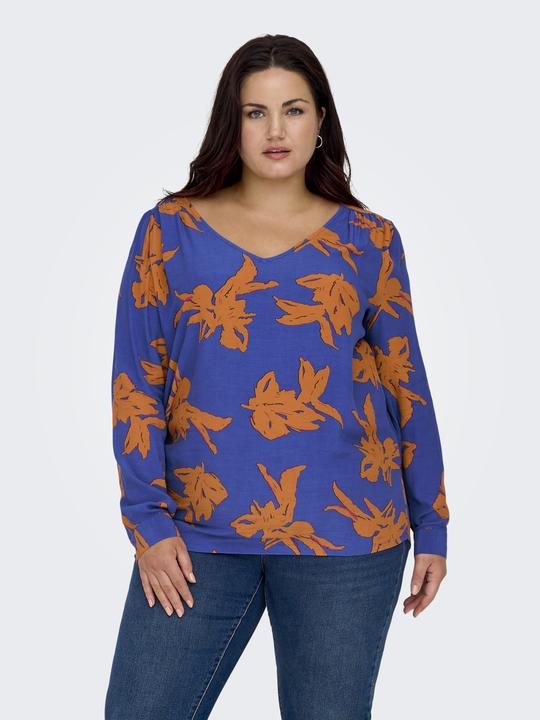 Actual product image Only Curvy print top with long sleeves (46)