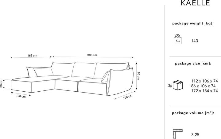 Produktbild Micadoni Kaelle (Ecksofa)