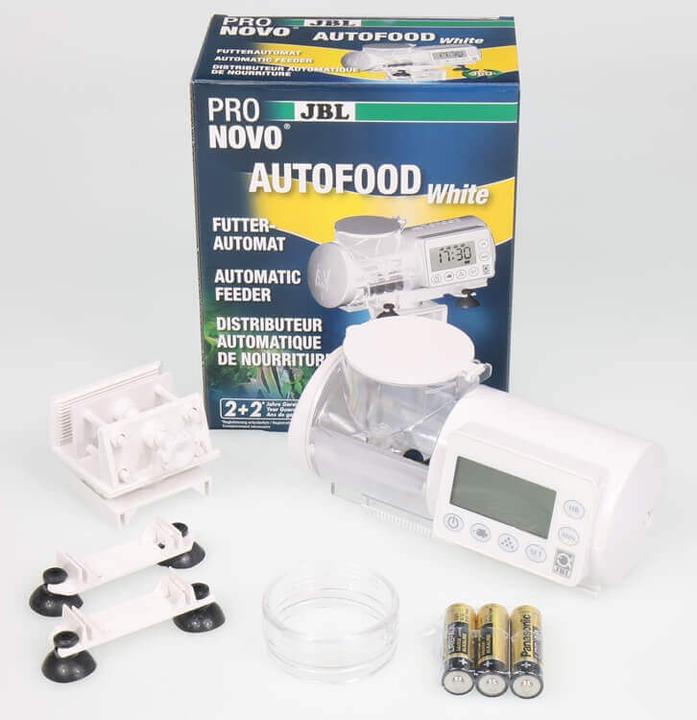 Produktbild JBL Aquaristik und Terraristik Kopie von JBL PRONOVO AUTOFOOD Black Futterautomat für Aquarienfische (Futterautomat Digital)