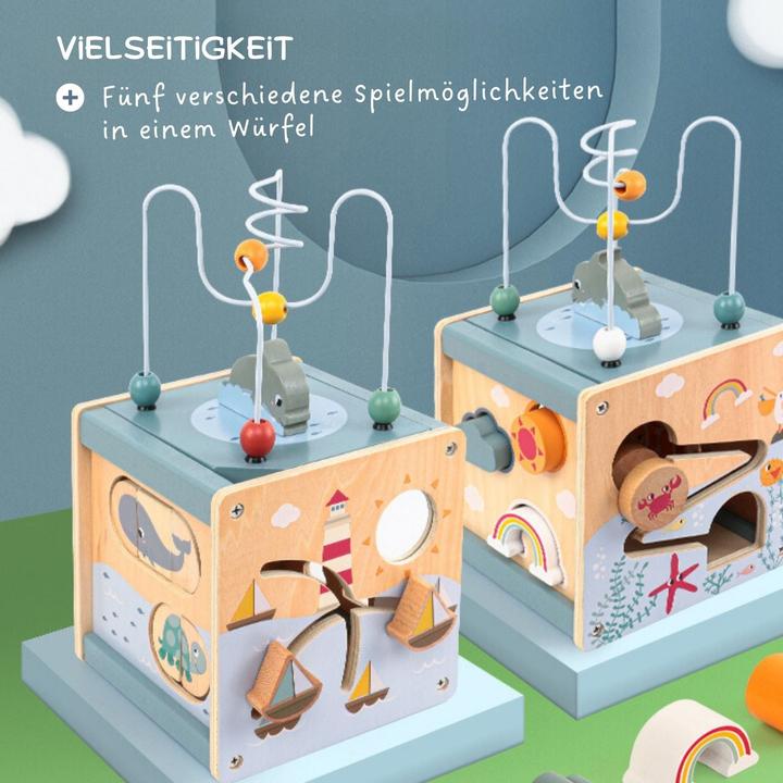 Produktbild Hermex 5in1 Aktivitäts-Holzwürfel