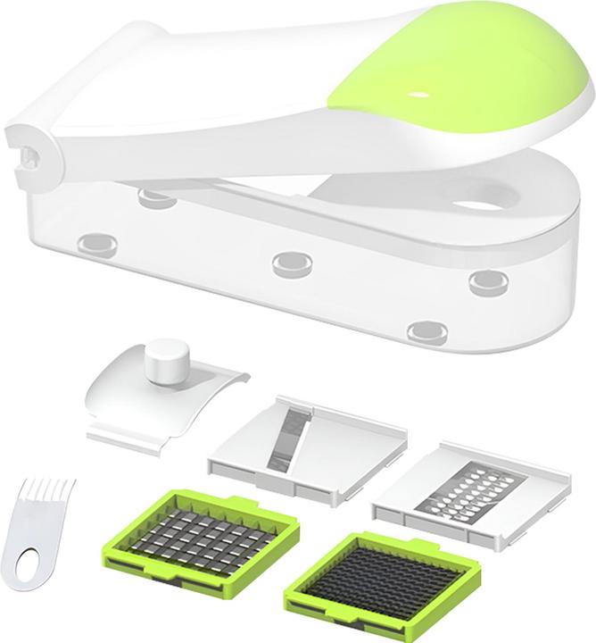 Image du produit Cheffinger Coupe-légumes multifonctions à 4 lames avec bac de récupération
