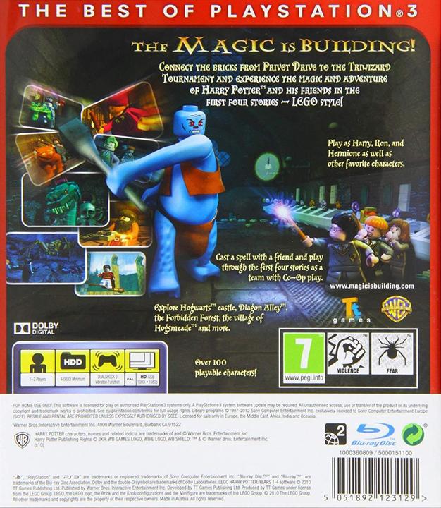 Produktbild WB Lego Harry Potter Years 1-4 -E- (PS3, EN)