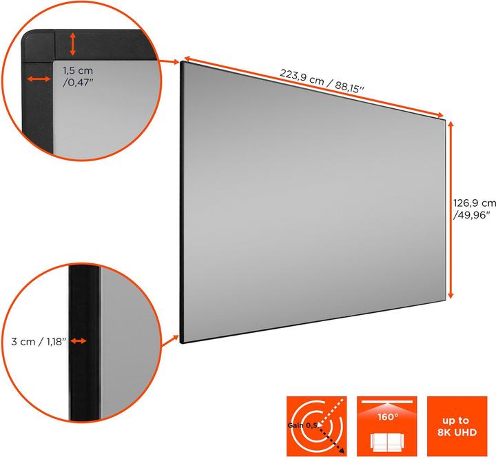 Produktbild Celexon CLR HomeCinema Performance UST (100", 16:9)