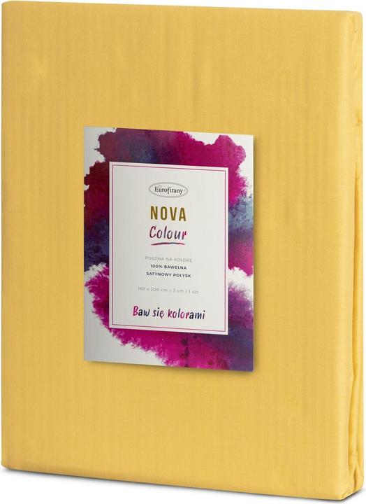 Image du produit Eurofirany NOVA COLOR POS / NOVAC / MU / PO Housse de couette en coton satiné, 220X200 cm, couleur : moutarde (Housse de couette, 220 x 200 cm)