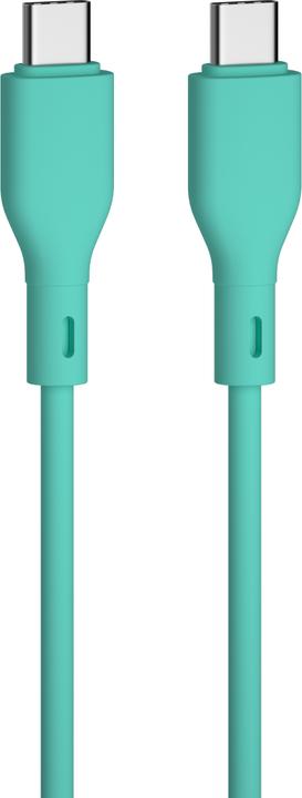 Produktbild Qualo nylon cable USB-C - USB-C 1.5m 3A mint QKN-CC-21 (1.50 m, 60 W)