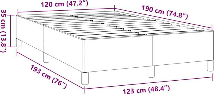 Image du produit vidaXL Bettgestell (120 x 190 cm)