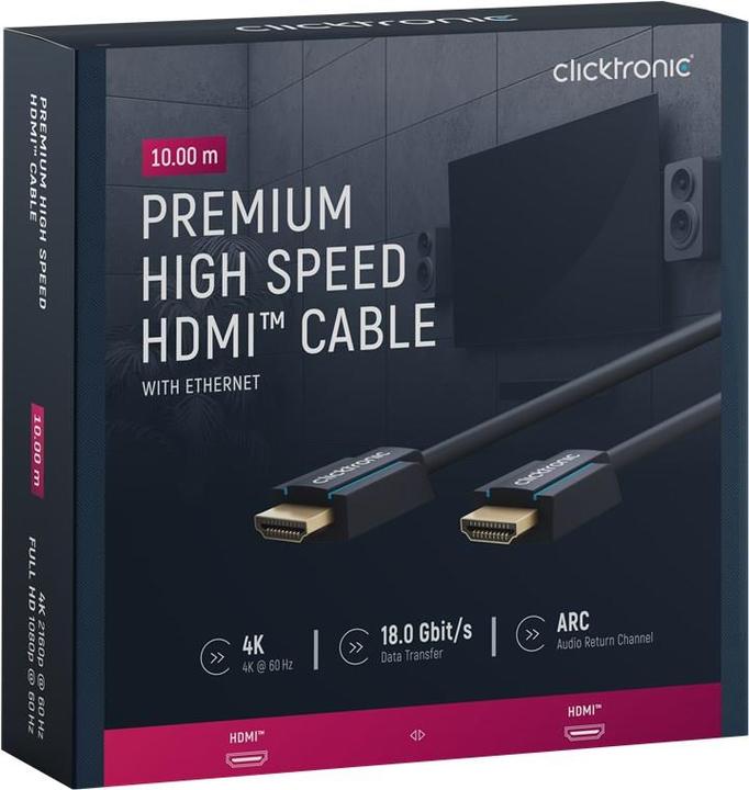 Immagine prodotto clicktronic Cavo HDMI standard Ethernet (10 m)