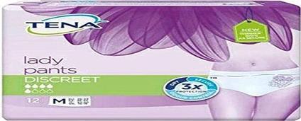 Actual product image Tena LADY Pads for bladder incontinence Pants Discreet size M (12 x, Regular)