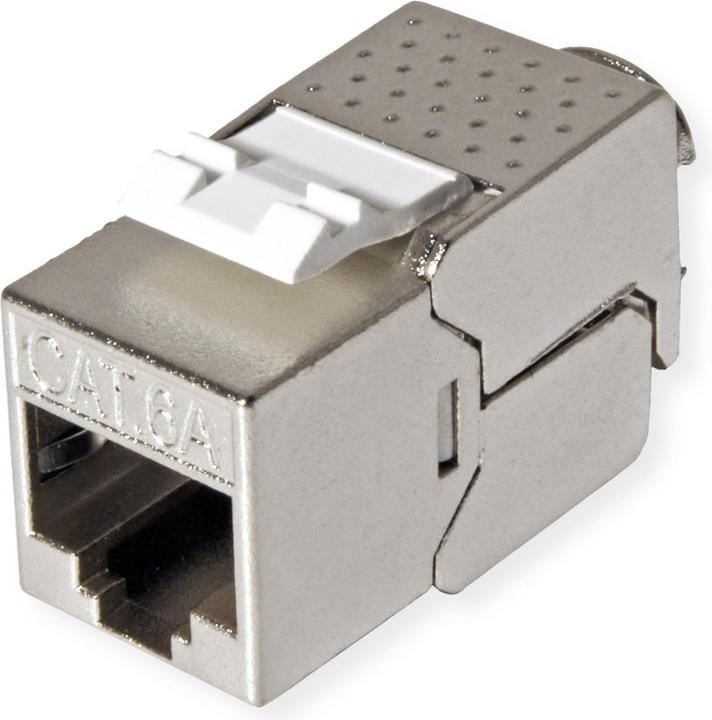 Actual product image Value Cat.6A (Class EA) Keystone, RJ-45, shielded, tool-free, SuperSLIM (Keystone module)