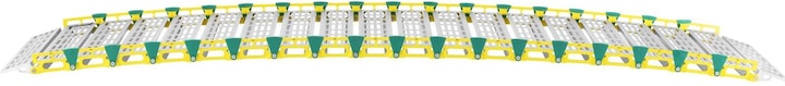 Produktbild MSW Alurampe Rollstuhlrampe Laderampe Rampe für Rollstuhl 500 kg 3000 x 914 mm