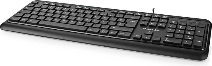 Actual product image Nedis Wired Keyboard | USB-A | Multimedia | QWERTZ | DE-Layout | Numeric Keyboard (DE, Cable)
