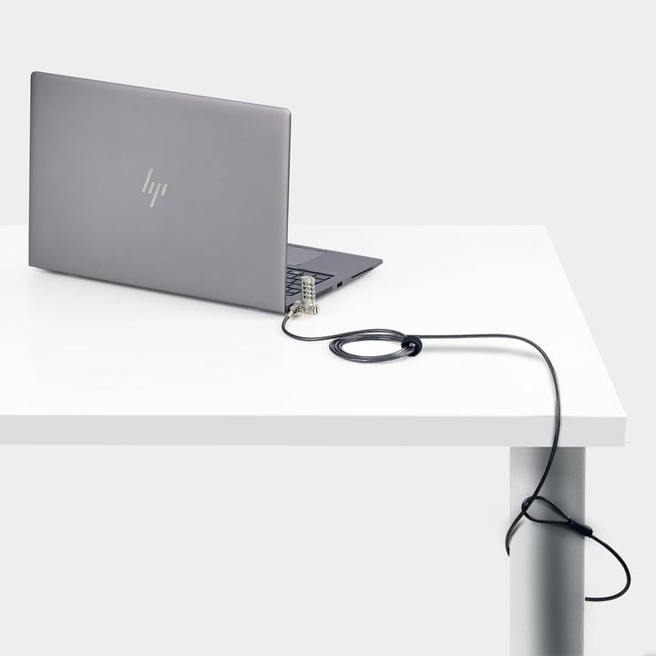 Produktbild StarTech COM Universal Laptopschloss 2m Serialisiertes Sicherheitsschloss Noble Wedge/Nano/K-Slot Ko