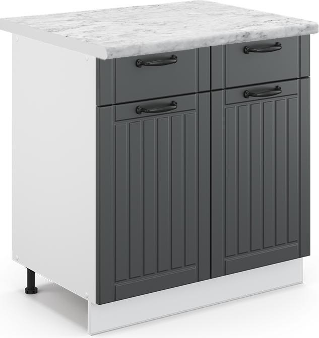 Anthracite country house, Marble-white, White