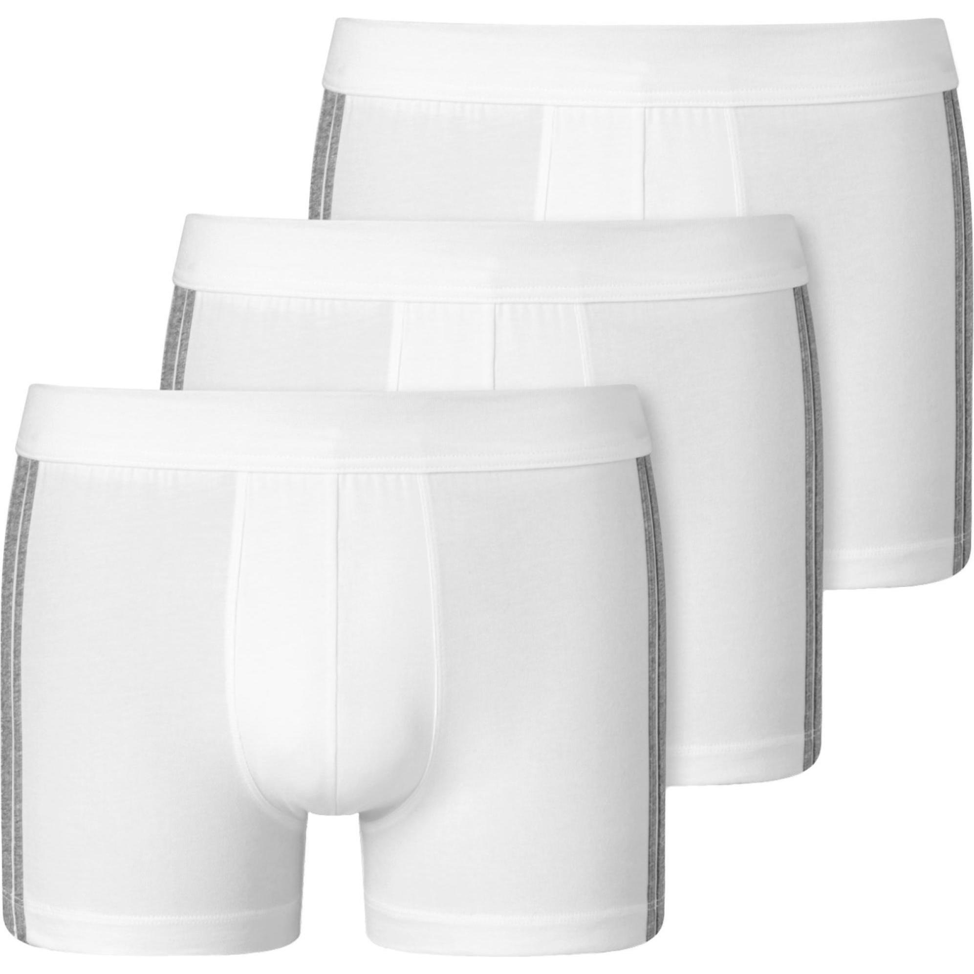 Schiesser, Herren, Unterhosen, Boxershorts, Weiss, (8, 3er Pack)