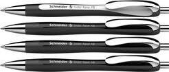 Productafbeelding Schneider Schrijfwaren 4 stuks Slider Rave XB 132584 Balpen 0,7 mm Scream (Zwart, Zwart/Wit, 4 x)
