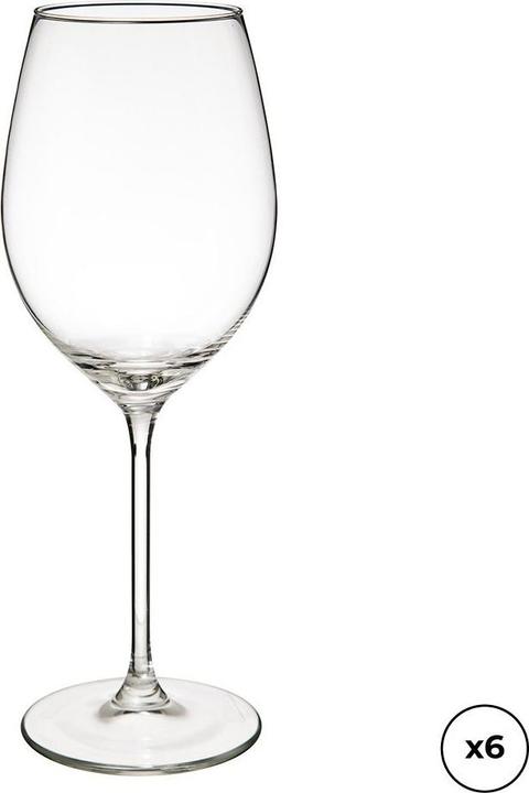 Actual product image Secret de Gourmet Set of wine glasses 6 pieces 410 ml 22.1 x 6 cm (41 cl, 6 Glasses)