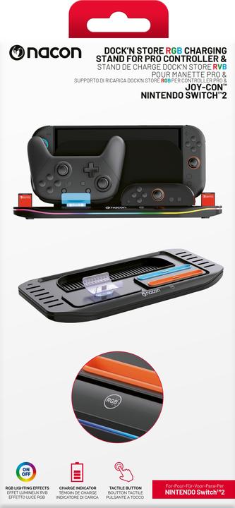 Image du produit Bigben Supporto Ricarica XL Switch 2 / 1 Pad PRO / 2 Joycon Big Ben (Switch 2)