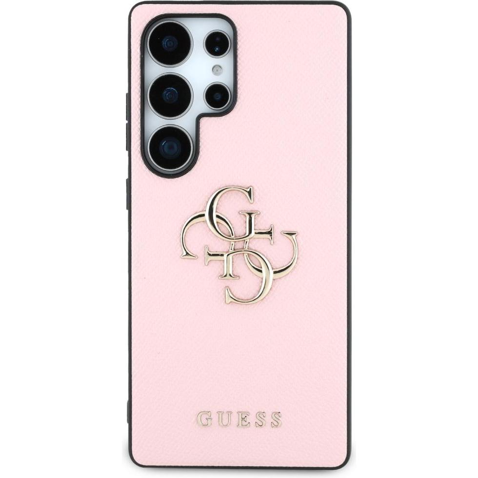 Thumbnail - Guess Etui Grained Big 4G Logo Small Classic Logo do Samsung Galaxy S25 Ultra różowy (Samsung Galaxy S25 Ultra), Smart...