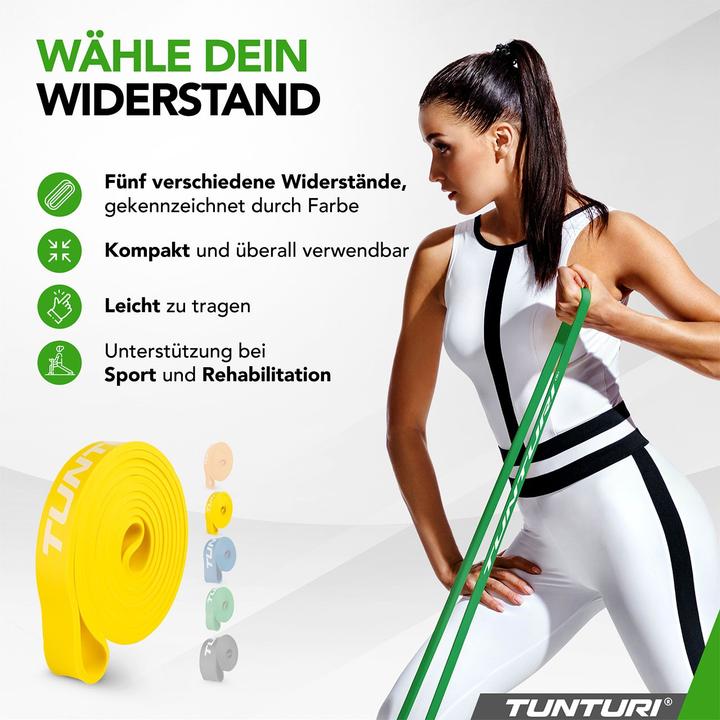 Immagine prodotto Tunturi Gummizug - Power Band Light (1.40 m, Light)