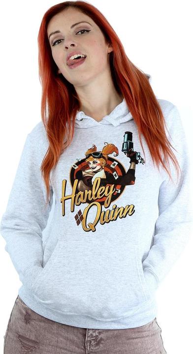 Immagine prodotto Universal Textiles Felpa con cappuccio con stemma di Harley Quinn (XXL)