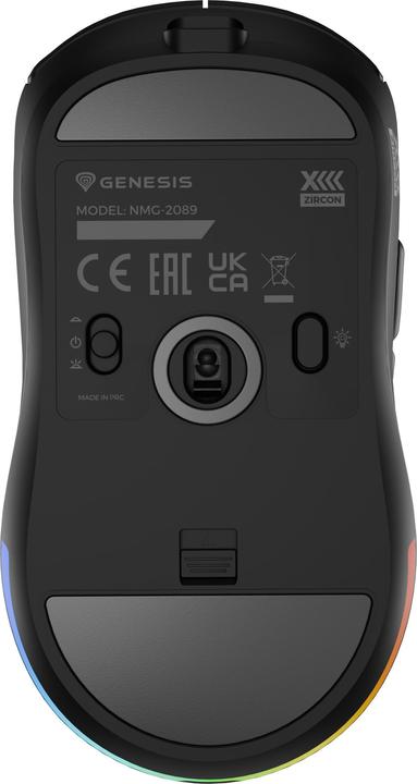 Produktbild Genesis Mysz Mysz Dla Graczy Zircon Xiii Custom Bezprzewodowa 26000dpi Czarna Gamingowa (Kabelgebunden, Kabellos)