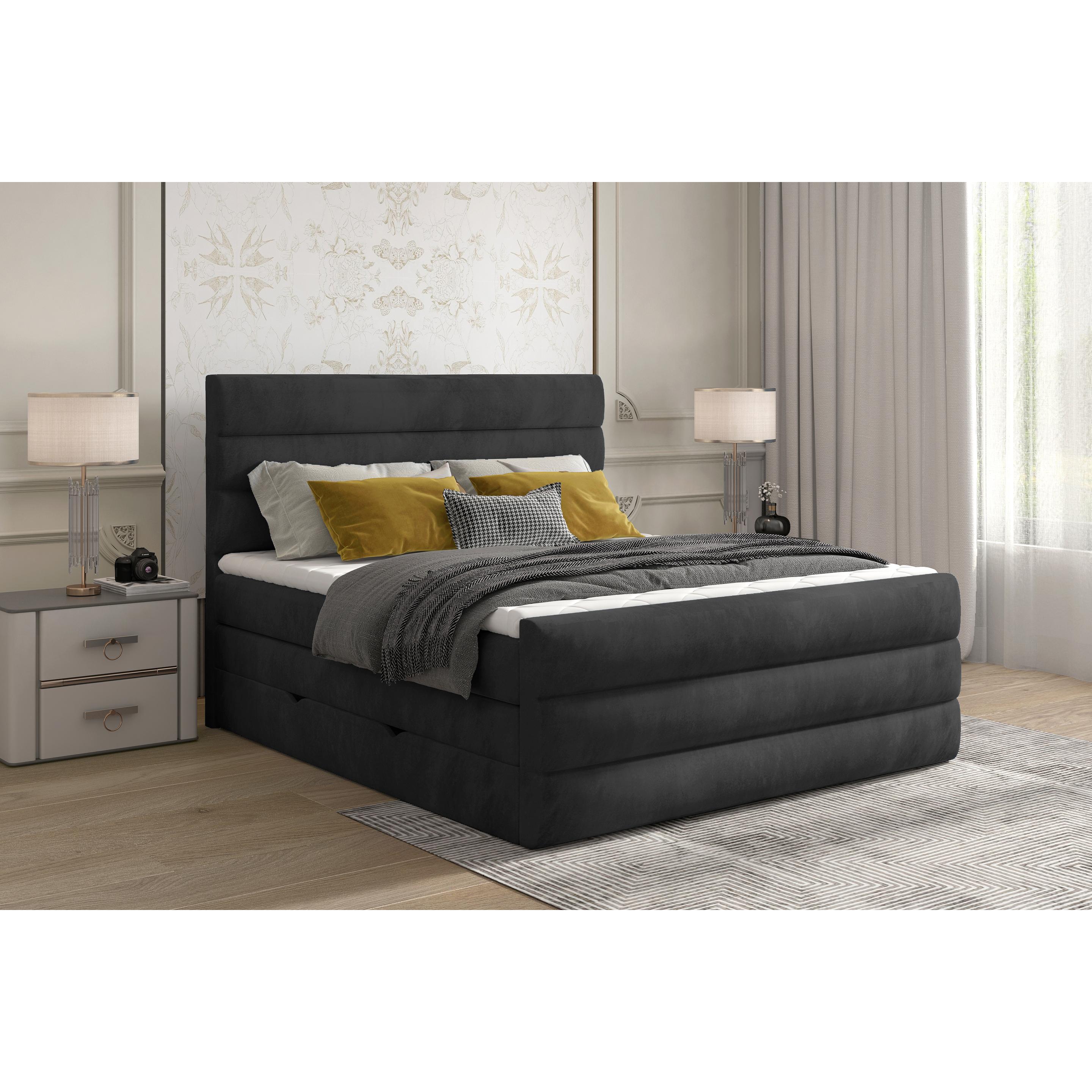 ELTAP, Boxspringbett, Cande mit Stauraum (140 x 200 cm)