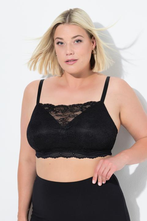 Produktbild Ulla Popken Bralette, Softcups, Spitze, ohne Bügel, Cup B - E (85 E)
