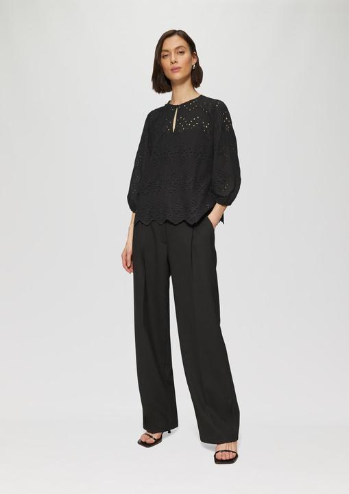 Immagine prodotto s.Oliver Bluse Semitransparente Bluse aus Broderie Anglaise (34)