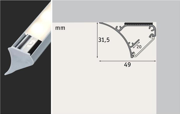 Produktbild Paulmann Stripe Profil Corner Eckstück
