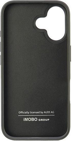 Actual product image Audi Carbon Fibre Stripe iPhone 16 6.1" czarny/black hardcase AUS-TPUPCIP16-R8/D1-BK (Apple iPhone 16)