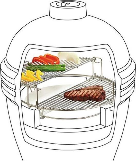 Actual product image BBQ Master Split multilevel grill grate system XXL (23')
