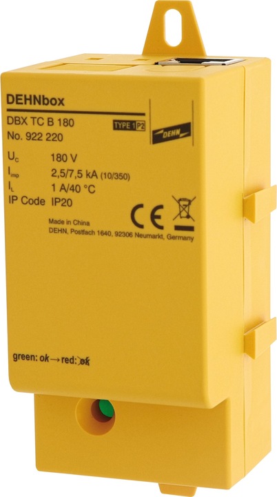 Produktbild Dehn 922220 DBX TC B 180 DBX TC B 180 Blitzstromableiter DEHNbox