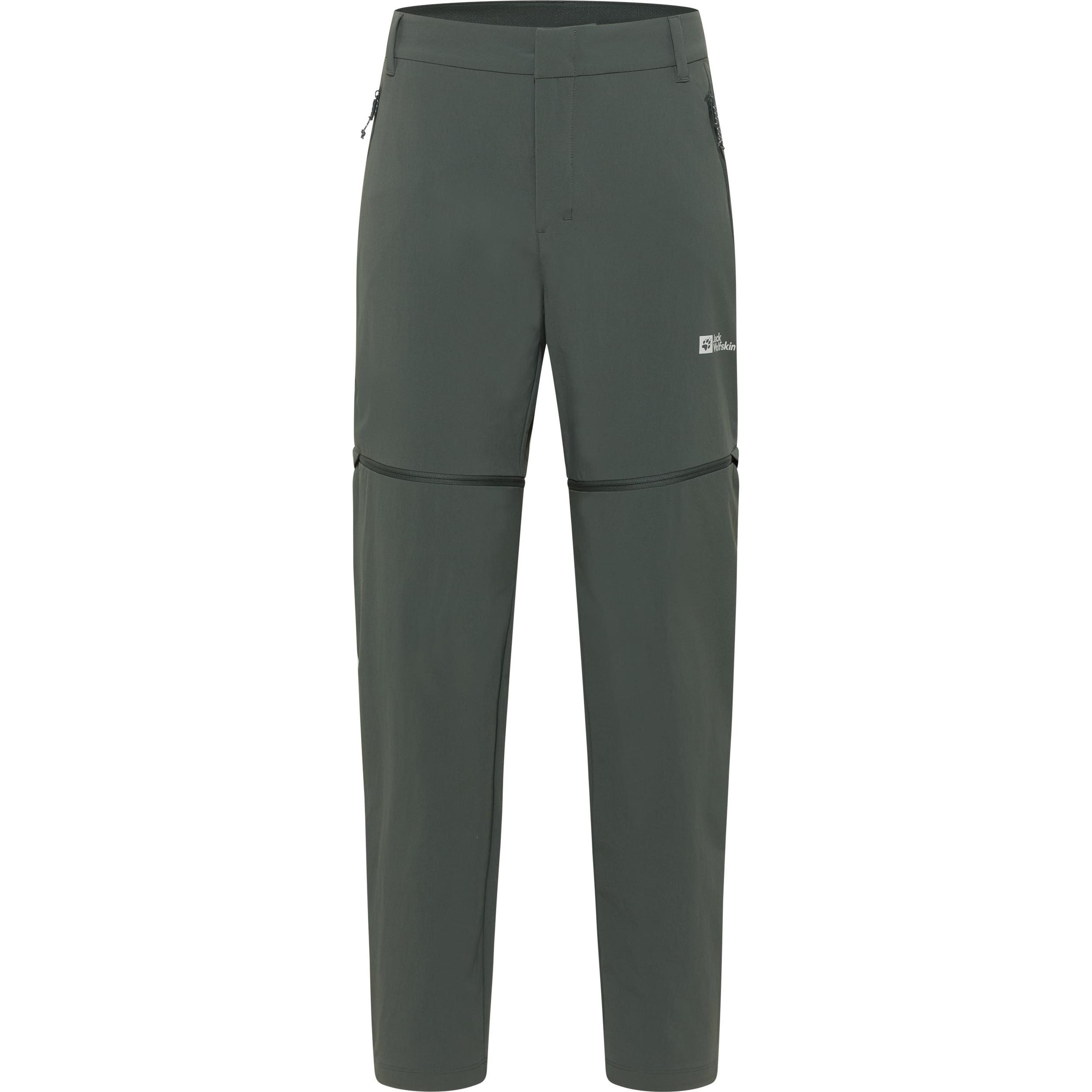 Jack Wolfskin, Herren, Outdoorhose, Hikeout Zip Away Pants M (48), Grün, 48