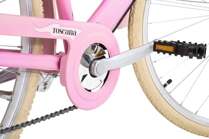 Actual product image Damenfahrrad 28" Toscana Damen Bike Vintage Rosa 6 Gänge RH 48 cm (48 cm)
