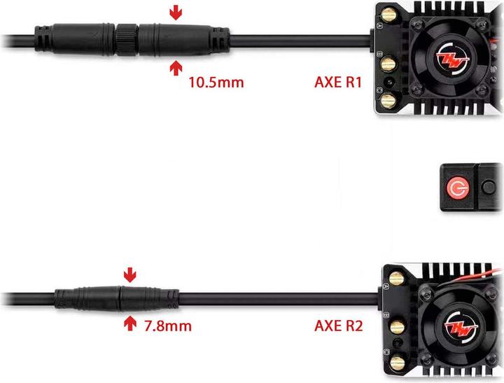 Actual product image Hobbywing axe sensor cable extension 300mm