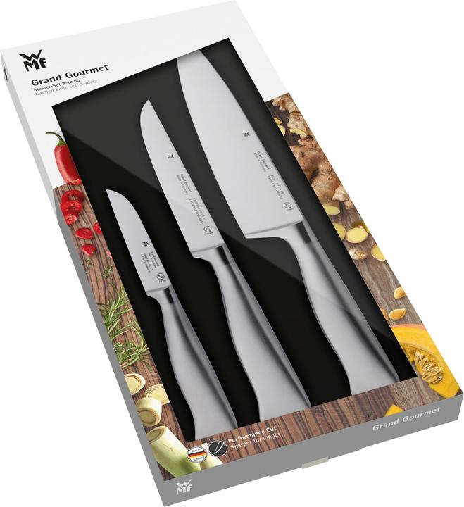 Produktbild WMF Messerset Küchenmesser 3tlg Grand Gourmet Made in Germany Spezialklingenstahl PC (20 cm)