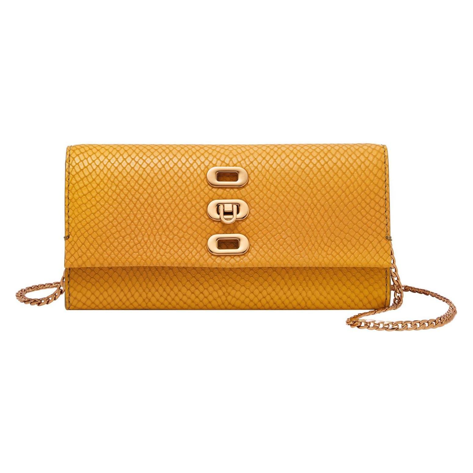 Fossil, Damen, Handtasche, Penrose Wallet, Gelb
