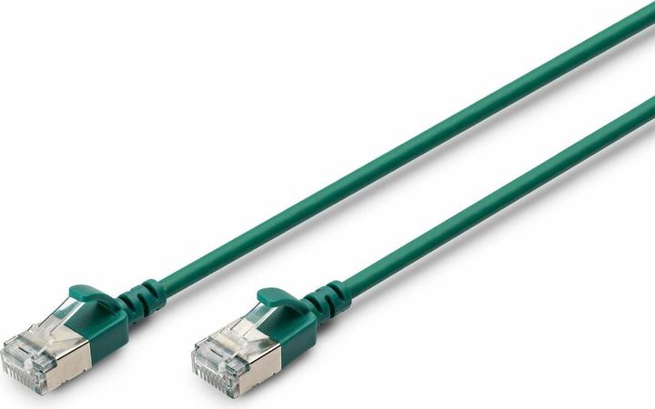Image du produit Digitus CAT 6A classe Ea, F/FTP, Twisted Pair Patchkabel, Cu, LSZH, AWG 32/7, longueur : 2 m, vert (F/FTP, CAT6a, 2 m)