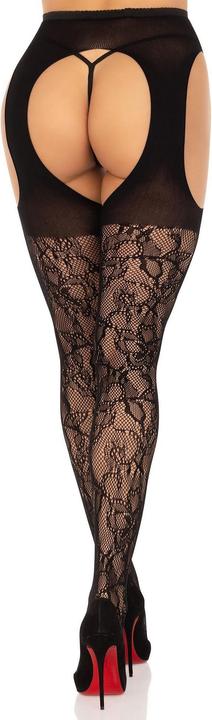 Produktbild Leg Avenue Strumpfstrümpfe Aus Spitze Schwarz (One Size)