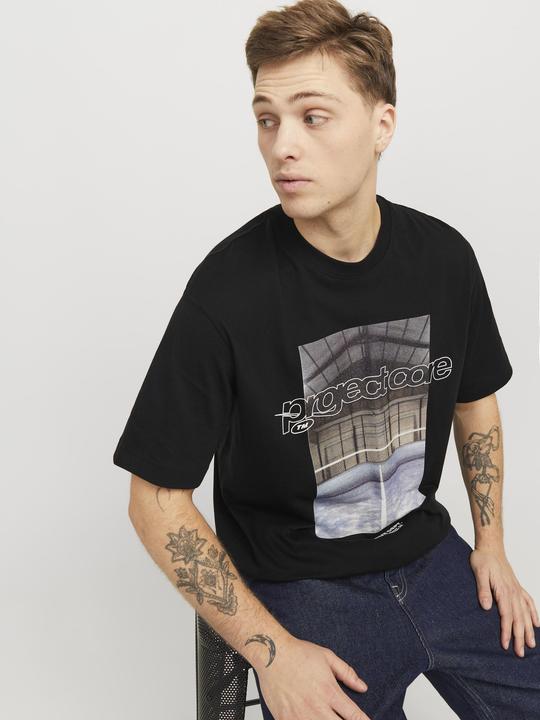 Actual product image Jack & Jones Gedruckt Rundhalsausschnitt T-shirt T-shirt (S)