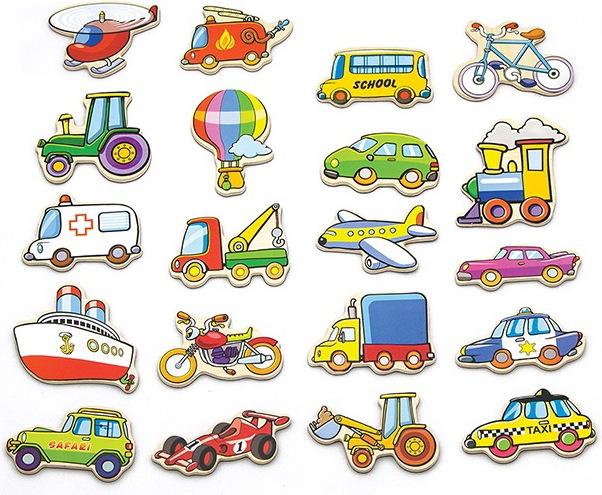 Viga Toys Magneti Veicoli (20 x)