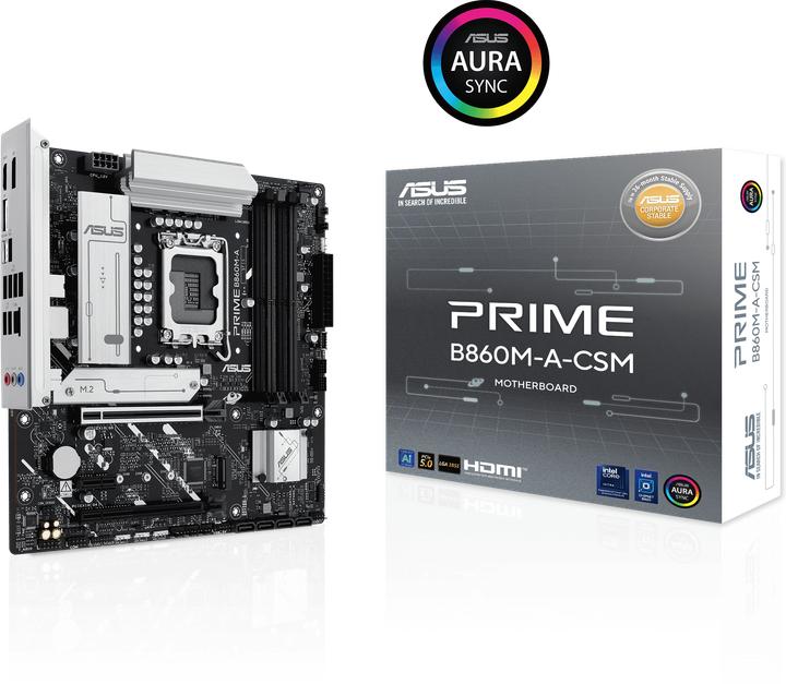 Produktbild ASUS PRIME B860M-A-CSM (LGA 1851, Intel B860, mATX)