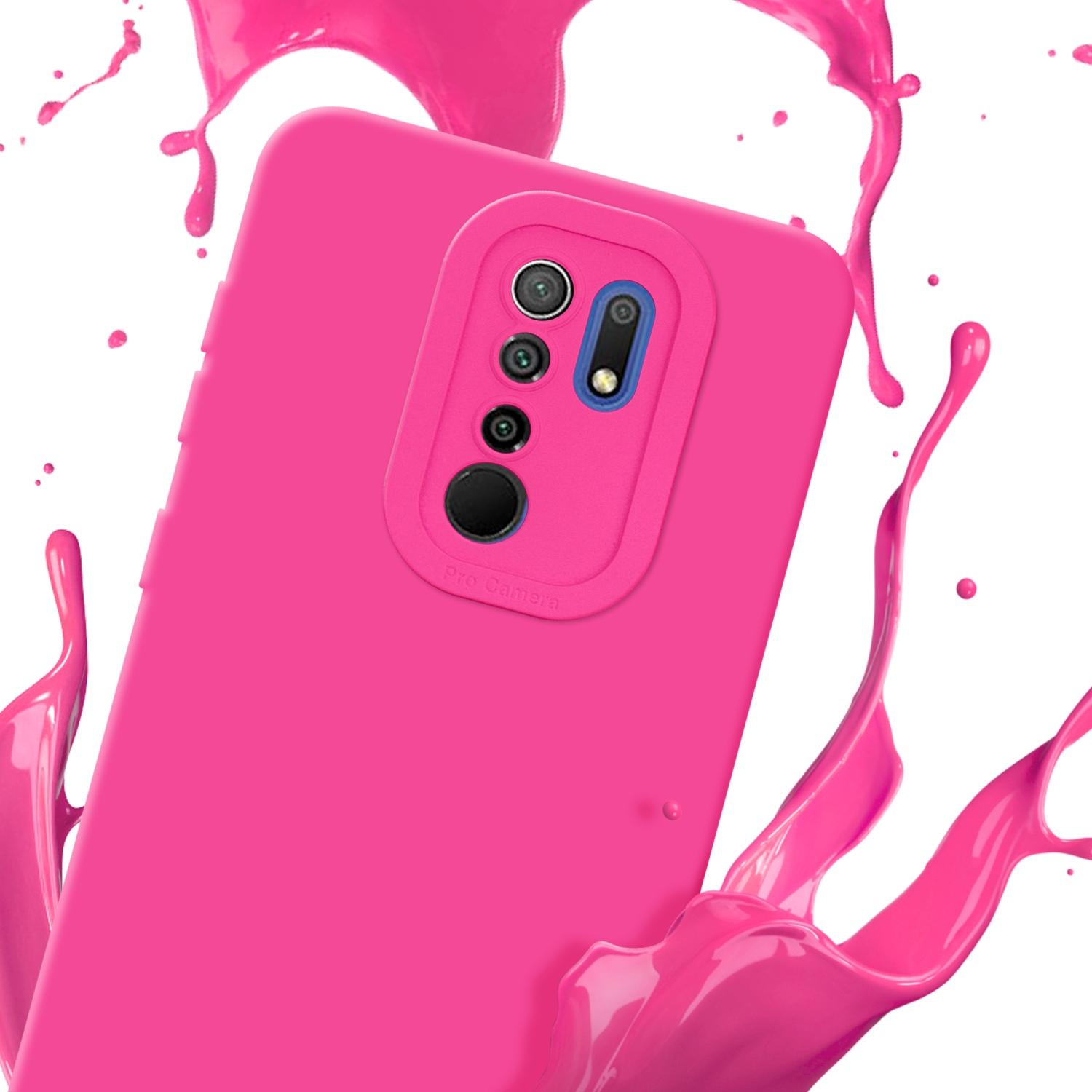 Thumbnail - Cadorabo Hülle für Xiaomi RedMi 9 im TPU Fluid LM162 Style (Xiaomi Redmi 9), Smartphone Hülle, Pink