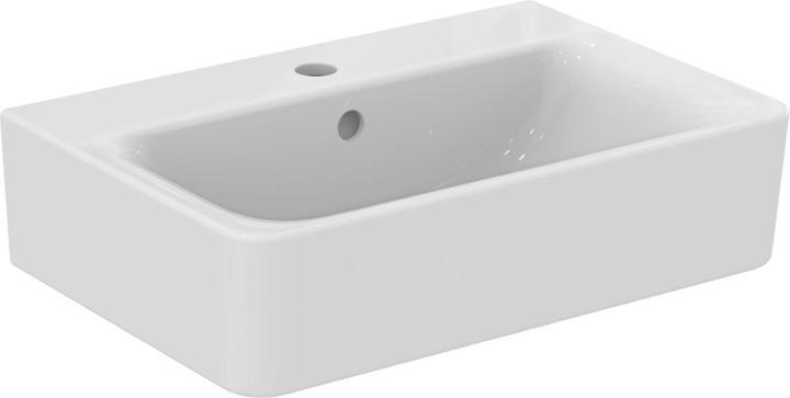 Actual product image Ideal Standard Connect Cube Wash basin compact 550mm E7140, 1 tap hole (375 mm, 550 mm)