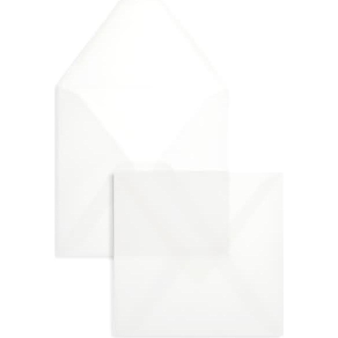 Blanke, Briefumschlag, Briefumschläge Offset transparent 145x145mm 90g/qm NK VE=100 Stück weiss (100 x)