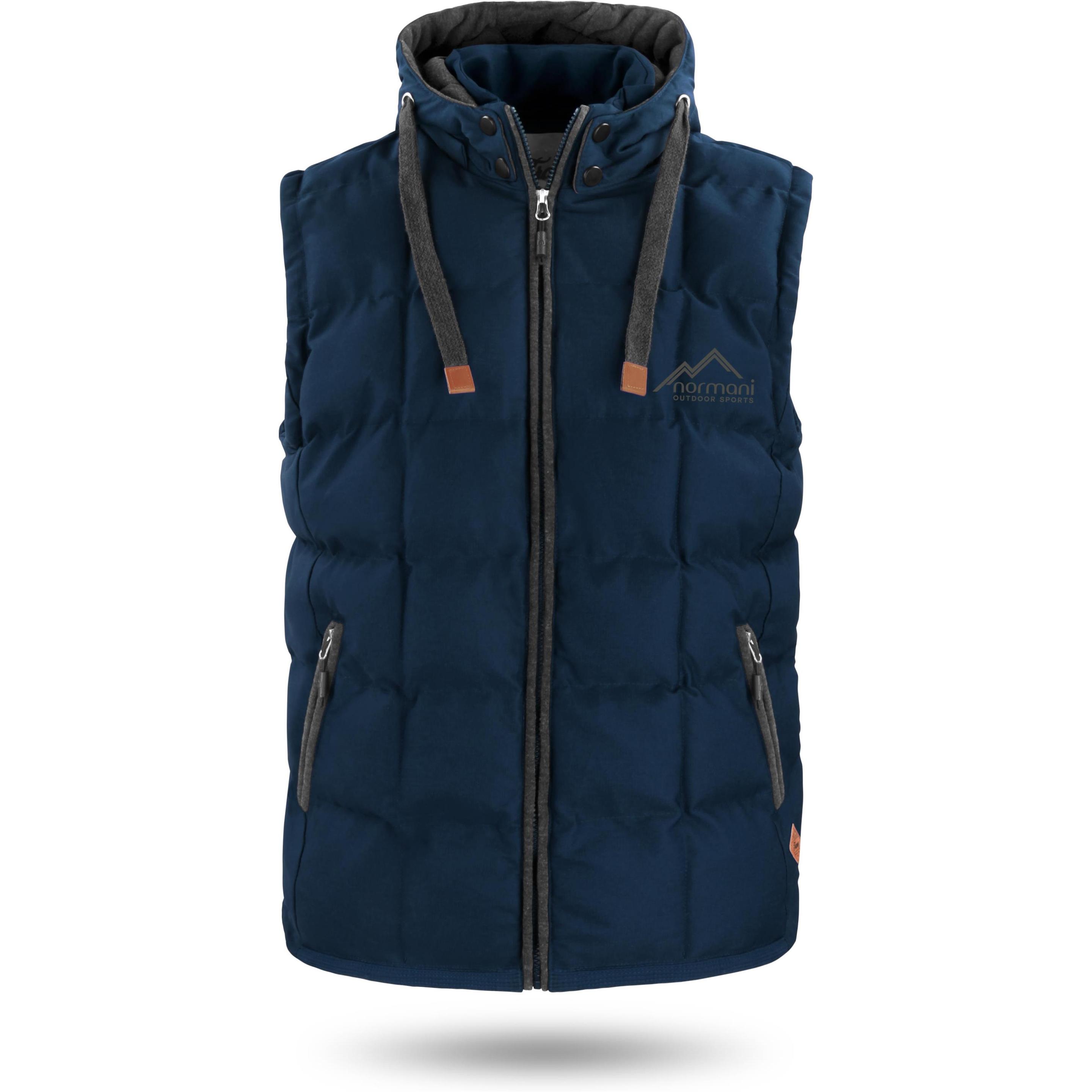 Normani, Herren, Weste, Herren Winter-Steppweste Tropez - 1555, Blau, (7XL)