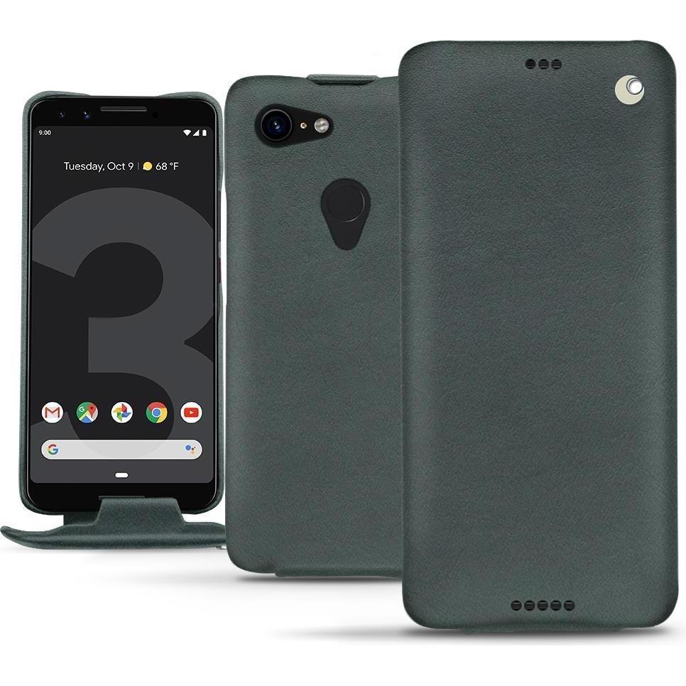 Noreve Lederschutzhülle vertikal (Google Pixel 3 XL), Smartphone Hülle, Blau