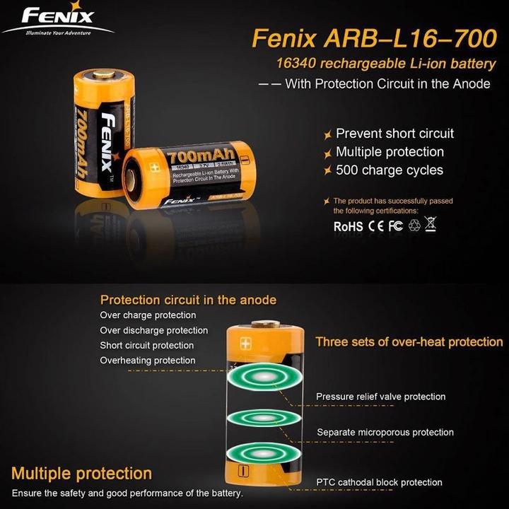 Immagine prodotto Fenix Akku CR123 A